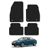 Vauxhall Insignia (2008-2013) Car Mats Accessories Tailored Fit Carpet Floor Mats Non Slip Black Trim Full Coverage Compatible Accessory Front Rear Set Anti Slip Granulated Backing Hand-Finished Clips