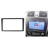 QASULER Double Din Fascia, for Mazda, Premacy Tereo Player Cd Panel Dash Mounting Installation Trim Kit Face Ame Car Radio Panel Frame