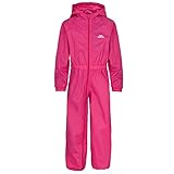 Trespass Girl's Button Rain Suit, Pink, 5-6 Years UK