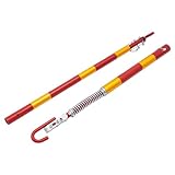 Fridgestea 3 Ton Heavy Duty Car Recovery Tow Bar, 1.8M Tow Pole Towbar Towing Bar Spring Damper Pole Stabilizer for Car Van Truck SUV (3 Ton)