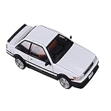 Collectible Race Car Model 1:64 For Toyota AE86 Corolla Levine Collector's Edition Sedan Display Alloy Small Toy Model Collection Bedroom Decoration(White)