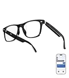 voogil AI Smart Glasses, Multifunctional Bluetooth Glasses for Men & Women, 116 Languages & Accents Translator Glasses, Blue Light Filter & Polarized UV Protection Lenses Translation Glasses, Black