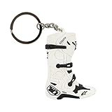 Alpinestars, New Tech 10 Boot Keyfob, Keychain, White, Os, Unisex-Adult