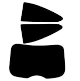 PSSC Pre Cut Rear Car Window Films for Ford Focus 3 Door Hatchback 2004 to 2015 05% Very Dark Limo Tint