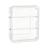 Display Case for Figures – 32x9x26cm Acrylic Organizer, Transparent Display Box, Dustproof Collectible Cabinet Adjustable Shelves with Magnetic Door | Home Museum Showcase for Models Classroom Ex