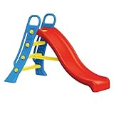 Dolu Big Garden Slide With Water Feature For Children Age 2+, Large Blue Ladder and Red Slope Freestanding Slide for Kids Indoor & Outdoor Outdoor Play Equipment