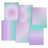 Groovi Rainbow Parchment - Lavender Fields: 6 Patterns, 12 A4 Sheets, 140gsm