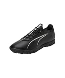 PUMA Unisex Ultra 5 Play TT Soccer Shoe, Black White, 9 UK
