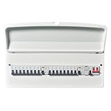 Excel 24 Way Metal Clad Consumer Unit Populated Split Load c/w 100A Main Switch + 2x80A Type A RCD + SPD (6x6A,1x10A,2x16A,5x32A,2x40A MCB’s) – E2416TR-AS