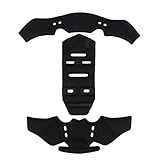 POIBNZ Motorcycle Helmet Liner Replacement Pads for Shoei Multitec, Soft Breathable & Washable Inner Padding, Lining cushion Universal Fit for Most helmets,A Black