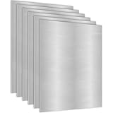 GBACHOOSE 15 Pack 1mm Aluminum Sheet Metal 150x100x1mm/5.9x3.9x0.04 Inch Flat Plain Aluminum Plate Panel Covered with Protective Film, Heat Treatable Aluminums Sheet for Crafting Industry Welding