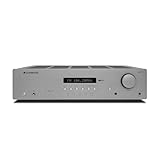 Cambridge Audio AXR100-100 Watt Separate HiFi Stereo Receiver Featuring Built-In Phono Stage FM/AM Radio and Bluetooth 5.0 - Lunar Grey