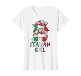 Italian Girl Italy girls Italia women Italian flag T-Shirt