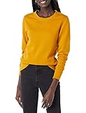 Amazon Essentials Women's Fleece Crewneck Pullover Sweatshirt (Available in Plus Size), Mustard Yellow, M