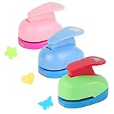 RoxNvm Paper Punch Set, Craft Punch Shapes,DIY Mini Hole Puncher, Fashion Cute Craft Paper PunchScrapbook Paper Card Making, Hole PunchPaper Crafts, Cards, Hobby Craft, Photo Album, 3PCS, Clear