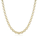 8mm Gold Luxury Belcher Chain Necklace, 20-Inch, 56g, Gold Plated - Bling King London