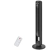 PALINTH Tower Fan with Remote Control 40 Inch, 3 Cooling Fan Speeds, Oscillating, 3 Modes, and 12 Hour Timer, LED Touch Display, Quiet Standing Bladeless Floor Fans for Bedroom, Home & Office