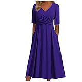 Winter Dresses Long Sleeve Short Sleeve Pleated Loose Vintage Dress Beach Long Skirt Women's Vintage Dress Summer, purple, XL