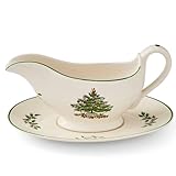 Portmeirion Home & Gifts Spode Sauce Boat and Stand Boxed Set, Ceramic, Multi-Colour