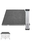 Elitix Portable Folding Stage Platform with Riser, Connectable Stage Riser 3x3 4x4ft, Events Stage Platform Modular System for School Auditoriums(100x100cm/39x39,H 60cm/23.6")