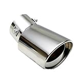 Muffler Tips Universal Car Accessories Exhaust pipe muffler tail throat for BMW for M5 F07 F10 F11 Z4 E85 E89 E61 E60 E63 i8 i3 E39(Dark Grey)