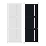 2Pcs 3 in 1 Tax Disc Holder for Car Windscreen - Parking Permit Holder for Car Windscreen, Adhesive Self-Cling & Easy Removal, Road Tax and Insurance Certificates NCT PVC Holder - Black and White