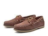Chatham Men's Whitstable Boat Shoe, Burgundy, 7 UK