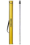 Firecore Levelling Staff, Telescopic Levelling Staff 3m, Aluminium Measuring rods for Cross line Lasers and Rotating Lasers, Measuring Staff 3m Length in 3 Sections, mm/dm Scale