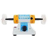 Mini Bench Polisher Polishing Machine Lathe Sander Grinder Buffing Motor Jewelry Buffer Polisher Adjustable Variable Speed Bench Mounting Buffer Table Saw DIY Polishing Grinding Machine