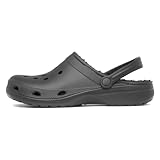 Shoe Zone - Mens Black Warm Lined EVA Slipper - Size 9 UK - Black