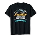Funny Mink Ranch Supervisor Shirt Awesome Job Occupation T-Shirt