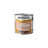 Ronseal RSLIVSWN250 250ml Quick Dry Satin Interior Varnish - Walnut
