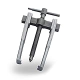KATSU Two Jaw Gear Bearing Puller Ultra Thin Claws 8 Inch 200mm, Carbon Steel Mini 2 Arms Special Thin Claws Car Engine Repair Belt Wheel Gear Bearing Extractor Removal Tool 450464