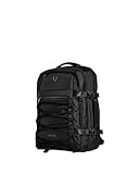 ANTLER - Discovery Backpack, 28L Rucksack with Laptop Pocket, Suitcase Sleeve, Water-Resistant, Durable Carry-On Travel, Work, Gym Bag for Men & Women - Black