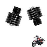 generic 2PCS motorcycle mirror plugs Compatible with Kawasaki Z1100,dustproof tuning accessories(Black)