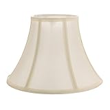 Happy Homewares Traditionally Designed Empire Shaped 12 Inch Lamp Shade in Rich Silky Cream Cotton Fabric | 60w Max