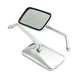 Motorcycle Mirrors For Suzuki For Intruder For Volusia VS VL 700 750 800 1400 1500 For Marauder VZ 800 1600 Motorcycle 10mm Rearview Mirror Motorcycle Side Mirrors(A)