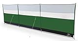 Kampa Steel 4 Pole Windbreak with Window, 5m x 1.4m Windbreaker Sun Shelter Privacy Screen for Outdoor Camping Festival Garden with Guy Lines, Pegs and Carry Bag (Fern Green)