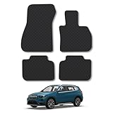 BMW X1 (2015+) [F48] Rubber Car Mats Accessories Tailored Fit Compatible Accessory Waterproof Protection Non-Slip Floor Mats Full Coverage Durable Front Rear Set Coverage Interior Floor Mats