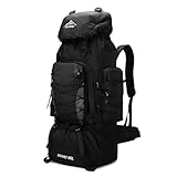 CINGHI LUSSO Hiking Backpack 90L Rucksack for Men Women Waterproof Backpack for Travelling Large Camping Trekking Bags Outdoor Daypack Travel Back Pack