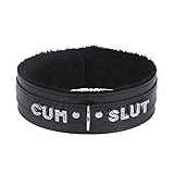 paloli Pink Choker Necklace for Women Leather Collar Fluffy Punk Leash Neck Choker Gothic Cosplay Sexy Jewelries