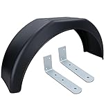 AB Tools 13" Plastic Mudguard Fender (Single) Offset Fit & 2 LARGE Brackets