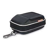 Compact Camera Case Waterproof Shockproof Protective PU Hard Case Bag with Buckle for Panasonic Lumix DC TZ90 TZ80 TZ70 TZ60 TZ57 TZ50 TZ40 TZ30 TZ20 TZ10 Camera, Black