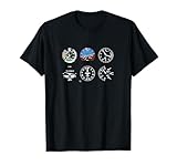 Cockpit Six Dials Flight Simulator Pilot Aircraft T Shirt T-Shirt