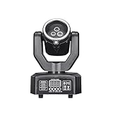 Disco Light Moving Head Party Lights,LT04 LED RGB Light DJ Projector Music Controlled DJ Disco Lights, DMX Effect Spotlight, for KTV Family Reunion Wedding Birthday Halloween