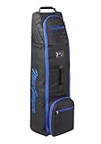 MACGREGOR Unisex's VIP Deluxe Wheeled Travel Cover, Black/Royal Blue, ONE Size MACTC003SD