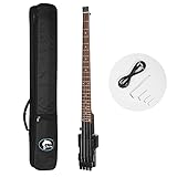 Batking travel electric bass headless 4 strings bass with gigbag