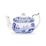 Spode Blue Italian Teapot (Blue, White)
