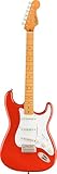 Squier by Fender Classic Vibe '50s Stratocaster Electric Guitar, Maple Fingerboard, Fiesta Red, a Tribute to the Iconic 1950s Strat