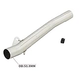HEIMP Motorcycle For Suzuki GSF 600 Bandit 600 1995 96 97 1998 1999 2000 2001 2002 2003 2004 2005 2006 Slip On Exhaust Pipe 50.8mm Middle Link Pipe Stainless Steel Espace Moto